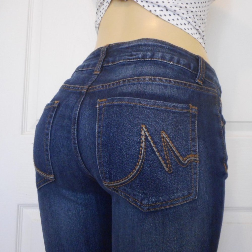 New MAURICES Jeans Size 6 Mid Rise Cropped Skinny Demim